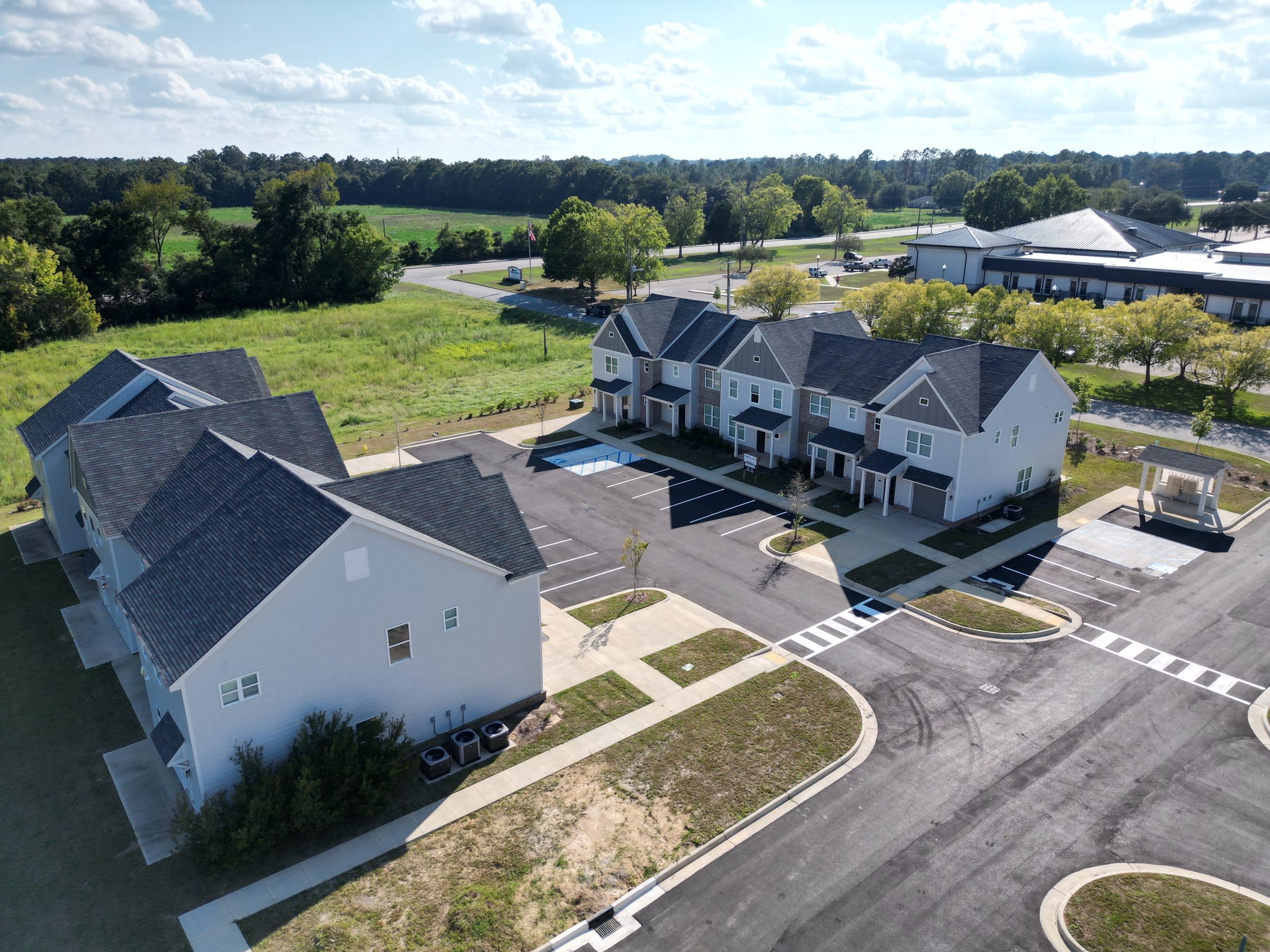 Aerial view of the Everstead at Eufaula community